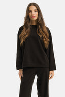 Set - Maglia girocollo e Pantalone Baggy Nero