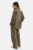 Set - Camicia oversize e Pantalone Straight Militare