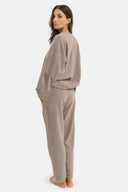 Set - Maglia girocollo e Pantalone Baggy Perla