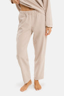 Set - Maglia girocollo e Pantalone Baggy Panna