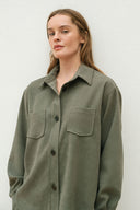 Camicia oversize verde militare
