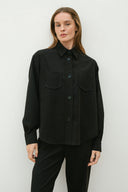 Set - Camicia oversize e Pantalone Baggy Nero