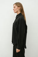 Set - Camicia oversize e Pantalone Baggy Nero